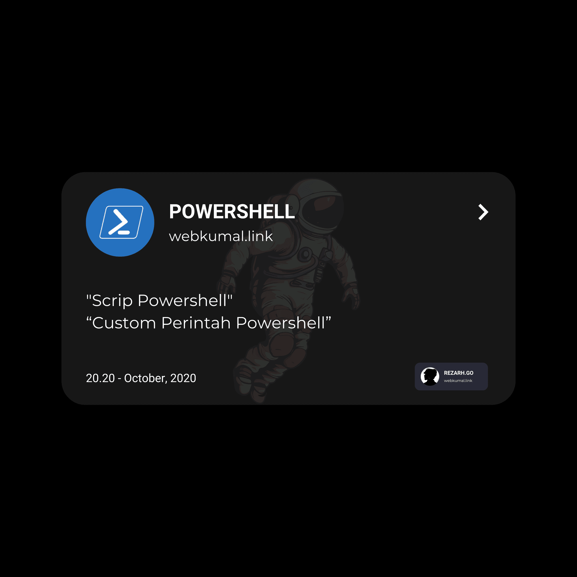 Custom Perintah Powershell