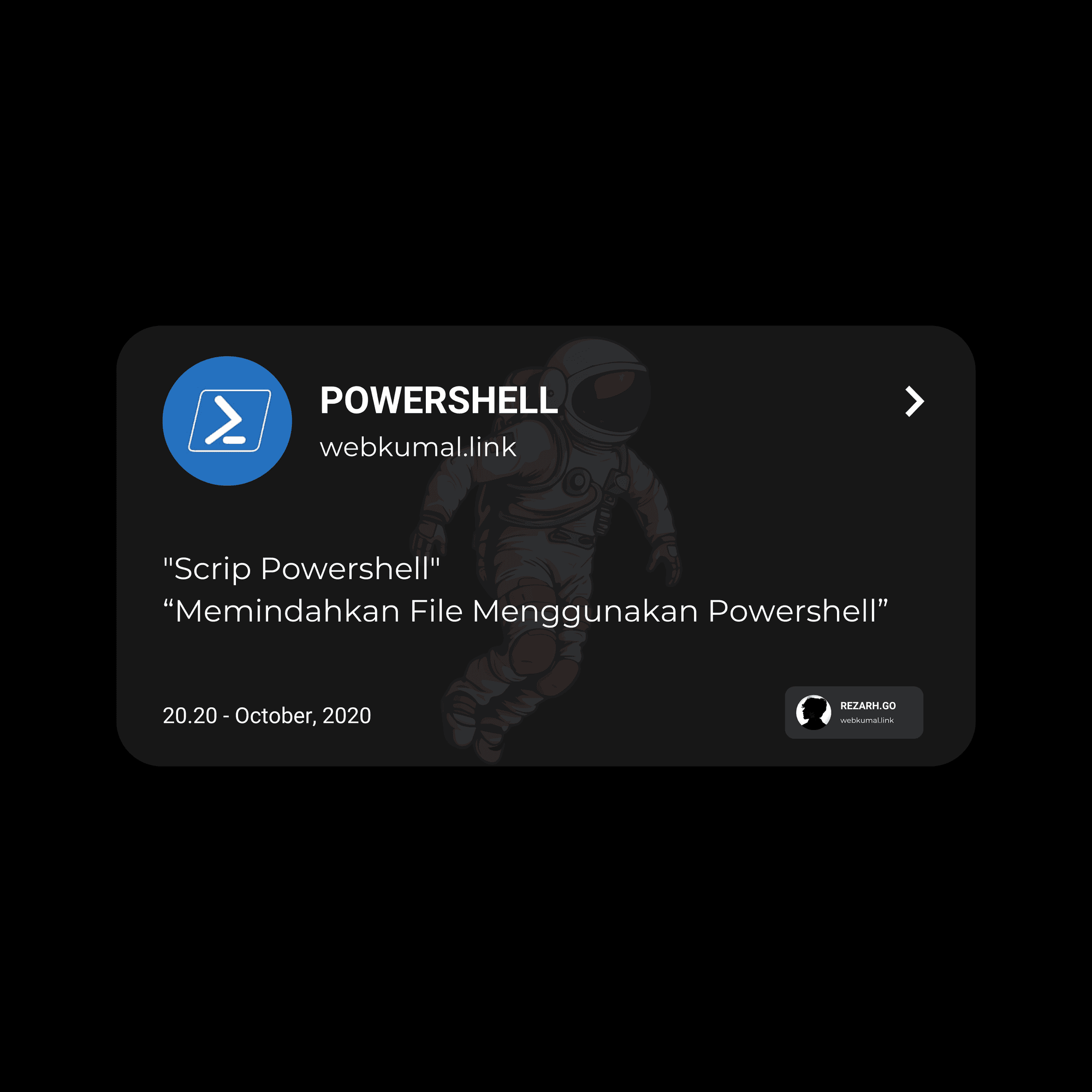 Memindahkan File Menggunakan Powershell